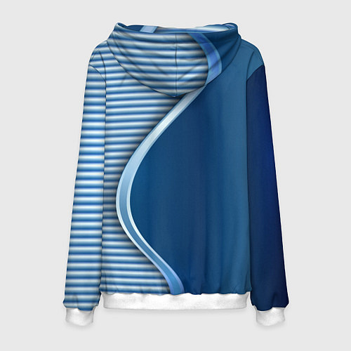 Мужская толстовка BMW текстура / 3D-Белый – фото 2