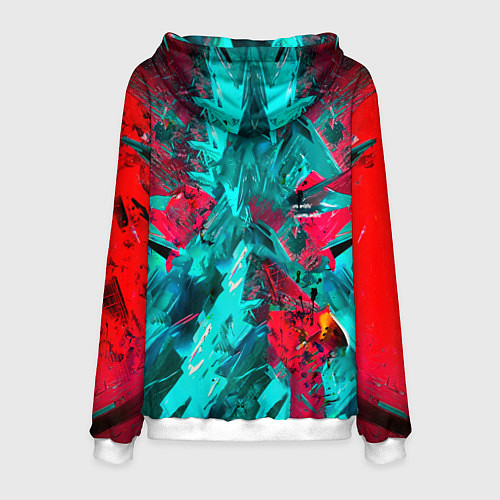 Мужская толстовка Электрогитара в красках / 3D-Белый – фото 2