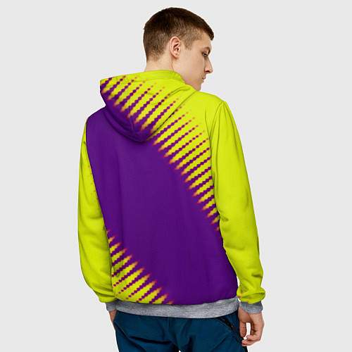 Мужская толстовка Doom абстракция / 3D-Меланж – фото 4