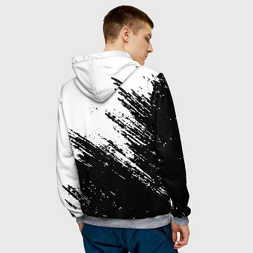 Мужская толстовка Warframe штриховка красок / 3D-Меланж – фото 4