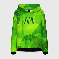 Толстовка-худи мужская Arctic Monkeys green poly, цвет: 3D-черный