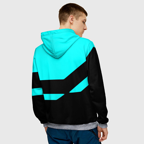 Мужская толстовка Ъуъ съука геометрия / 3D-Меланж – фото 4