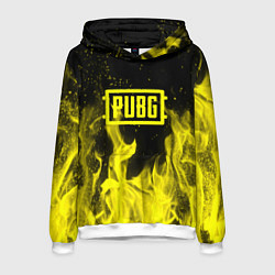 Мужская толстовка PUBG fire yellow