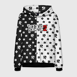 Толстовка-худи мужская Red Dead Redemption 2 pattern, цвет: 3D-черный