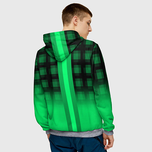 Мужская толстовка Xbox game studio geometry / 3D-Меланж – фото 4