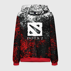 Толстовка-худи мужская Dota2 брызги красок, цвет: 3D-красный