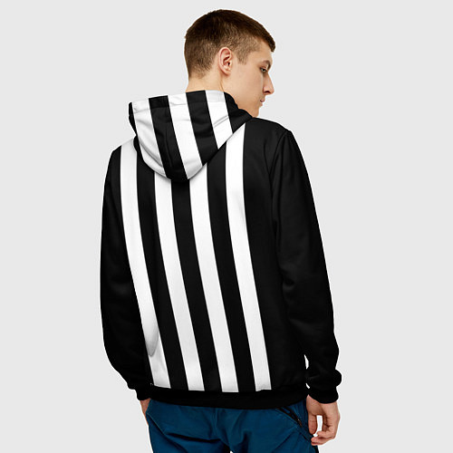 Мужская толстовка Четыре пингвина / 3D-Черный – фото 4