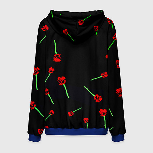 Мужская толстовка Watch dogs 2 rose / 3D-Синий – фото 2