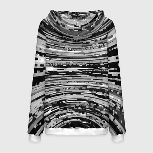 Мужская толстовка Чёрный кот играет на гитаре - нейроарт / 3D-Белый – фото 2