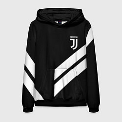 Толстовка-худи мужская Juventus line white, цвет: 3D-черный