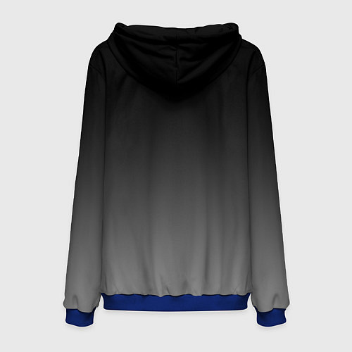 Мужская толстовка Гомер Симпсон - киборг / 3D-Синий – фото 2