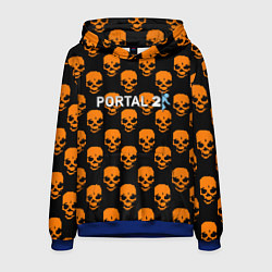 Толстовка-худи мужская Portal skull pattern, цвет: 3D-синий