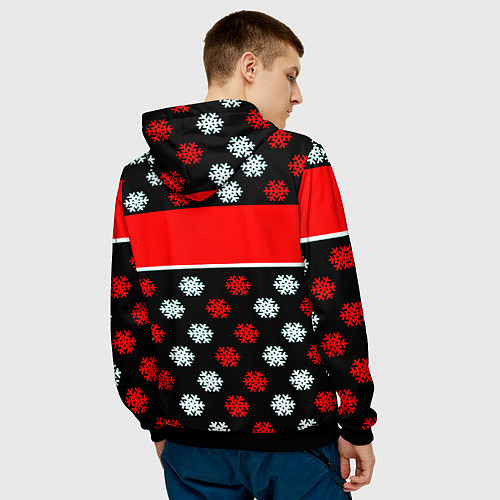 Мужская толстовка AC DC winter steel / 3D-Черный – фото 4