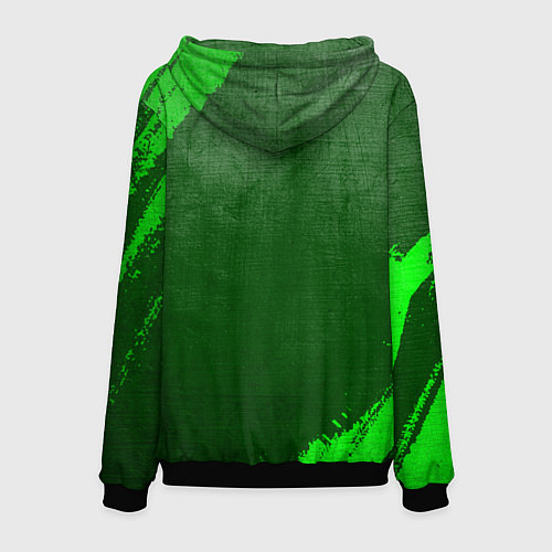 Мужская толстовка Sporting - green gradient / 3D-Черный – фото 2