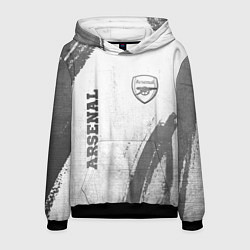 Толстовка-худи мужская Arsenal - white gradient вертикально, цвет: 3D-черный