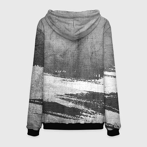 Мужская толстовка Ghost of Tsushima - grey gradient посередине / 3D-Черный – фото 2