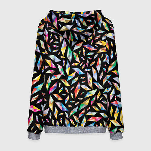 Мужская толстовка Осколки витража / 3D-Меланж – фото 2