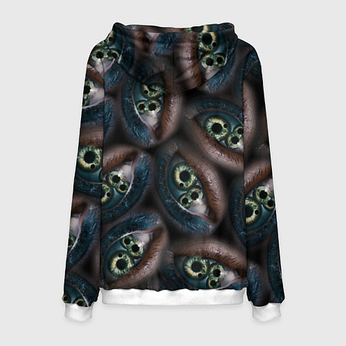 Мужская толстовка Субстанция глаза в глазу / 3D-Белый – фото 2