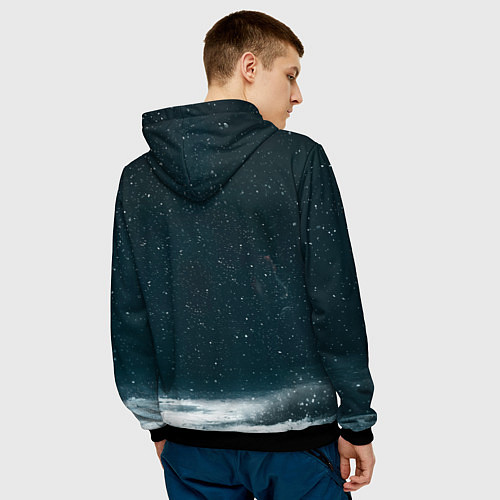 Мужская толстовка С Новым спортивным годом / 3D-Черный – фото 4