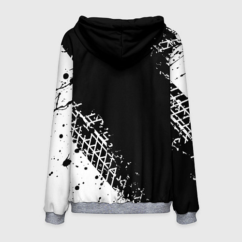 Мужская толстовка KTM - следы от шин / 3D-Меланж – фото 2