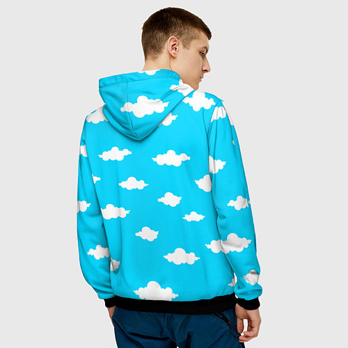 Мужская толстовка Время приключений / 3D-Черный – фото 4