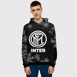 Толстовка-худи мужская Снежный Inter, цвет: 3D-черный — фото 2