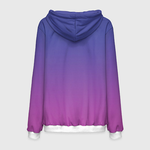 Мужская толстовка Новогодний дракончик - нейроарт / 3D-Белый – фото 2