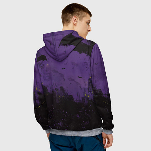 Мужская толстовка Batman / 3D-Меланж – фото 4