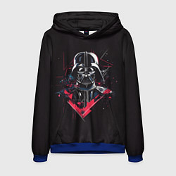 Толстовка-худи мужская Darth Vader on black, цвет: 3D-синий