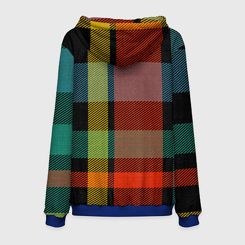 Мужская толстовка Вечер у камина / 3D-Синий – фото 2