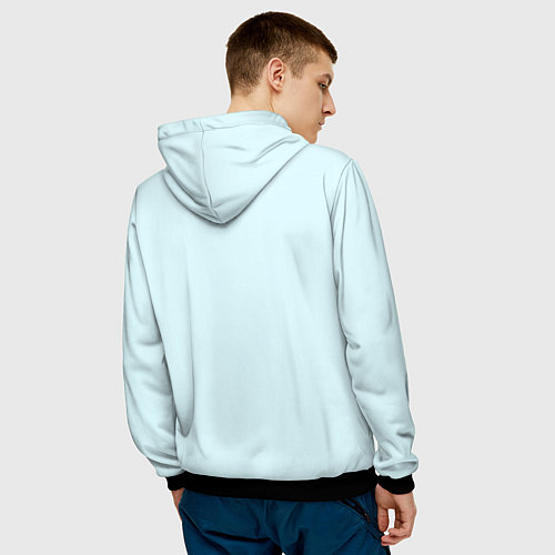 Мужская толстовка Безликий айдол / 3D-Черный – фото 4