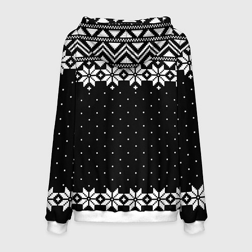 Мужская толстовка Пикачу свитер ugly black / 3D-Белый – фото 2