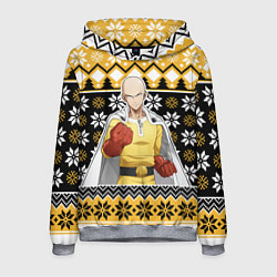 Толстовка-худи мужская One-Punch Man sweater, цвет: 3D-меланж