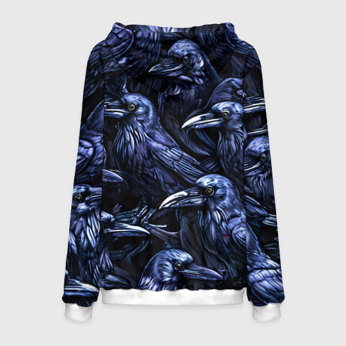 Мужская толстовка Черные вороны / 3D-Белый – фото 2