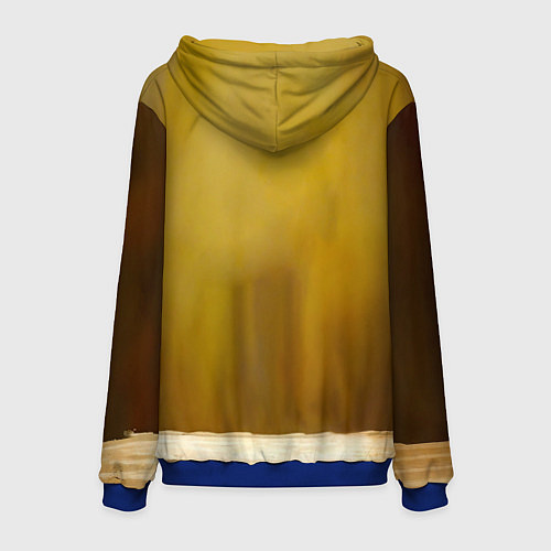 Мужская толстовка Милый зайчик / 3D-Синий – фото 2