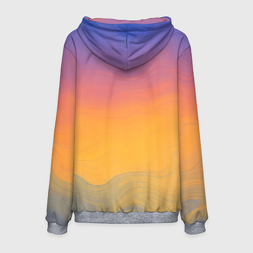 Мужская толстовка Яркий градиент / 3D-Меланж – фото 2