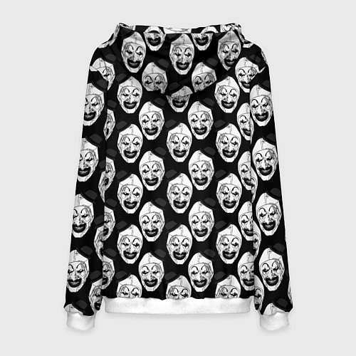 Мужская толстовка Funny terrifier clown Art / 3D-Белый – фото 2