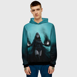 Толстовка-худи мужская Raven young justice, цвет: 3D-черный — фото 2