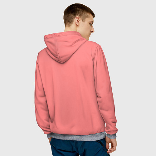 Мужская толстовка Весёлый санта / 3D-Меланж – фото 4