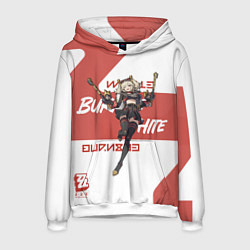 Толстовка-худи мужская Бёрнис Уайт - ZZZ, цвет: 3D-белый