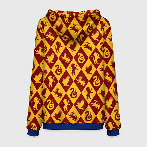 Мужская толстовка Гарри Поттер факультеты / 3D-Синий – фото 2