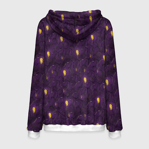 Мужская толстовка Фиолетовый костюм Джокера / 3D-Белый – фото 2