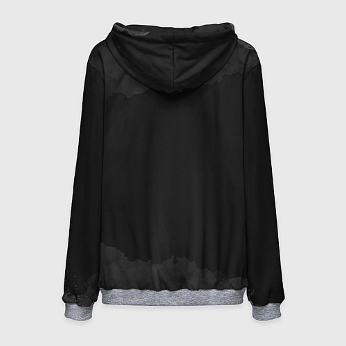 Мужская толстовка Дед мороз панк / 3D-Меланж – фото 2