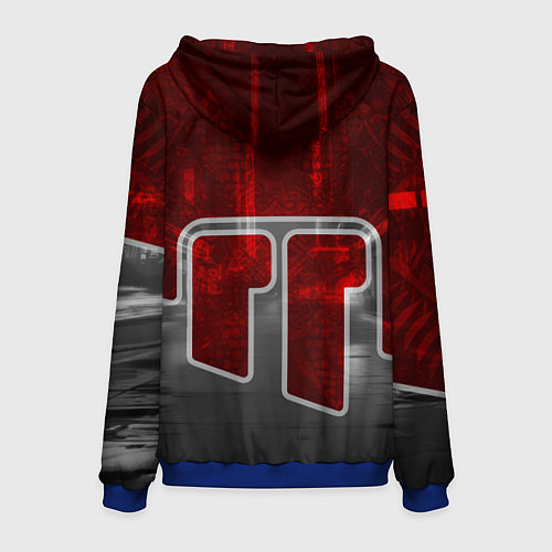 Мужская толстовка Пурпурный автомобиль / 3D-Синий – фото 2