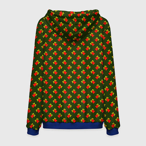 Мужская толстовка Звонкие колокольчики / 3D-Синий – фото 2