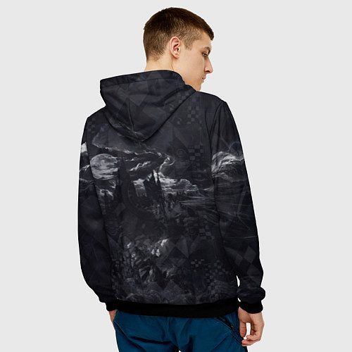 Мужская толстовка Рыцарь без страха и упрека / 3D-Черный – фото 4