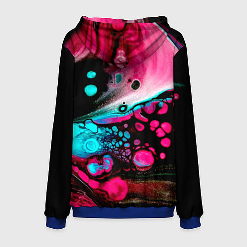 Мужская толстовка Краски градиента / 3D-Синий – фото 2