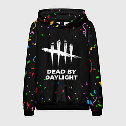 Толстовка-худи мужская Dead by Daylight конфети, цвет: 3D-черный