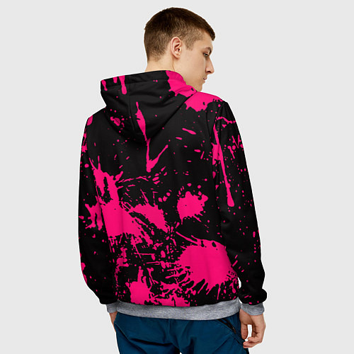 Мужская толстовка Nirvana pink color / 3D-Меланж – фото 4