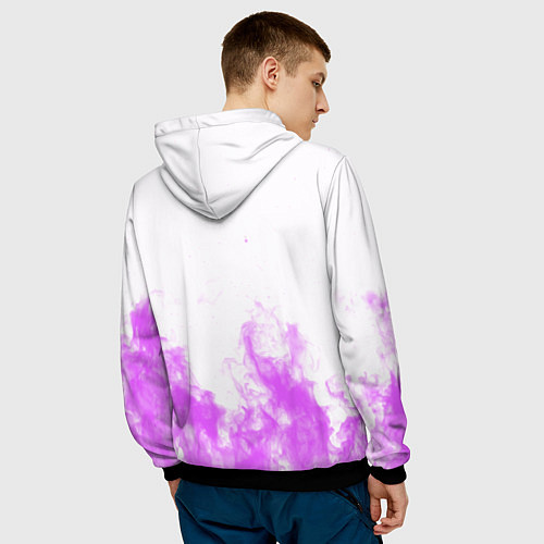 Мужская толстовка Monster energy neon flame / 3D-Черный – фото 4